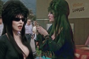 Accidental Nipslip On Set Of Cassandra Peterson In Elvira: Mistress Of The Dark 1988